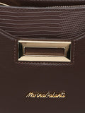 MARINA GALANTI Dark Brown Color Soft PU Material Medium Size Baguette - MB0388BE2006