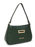 MARINA GALANTI Green Color Soft PU Material Medium Size Baguette - MB0388BE2018