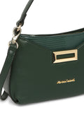 MARINA GALANTI Green Color Soft PU Material Medium Size Baguette - MB0388BE2018