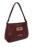 MARINA GALANTI Wine Color Soft PU Material Medium Size Baguette - MB0388BE2021