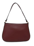 MARINA GALANTI Wine Color Soft PU Material Medium Size Baguette - MB0388BE2021