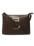 MARINA GALANTI Dark Brown Color Soft PU Material Medium Size Crossbody Bag - MB0388CY2006