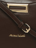 MARINA GALANTI Dark Brown Color Soft PU Material Medium Size Crossbody Bag - MB0388CY2006