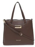 MARINA GALANTI Dark Brown Color Soft PU Material Medium Size Handbag - MB0388HG2006