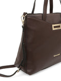 MARINA GALANTI Dark Brown Color Soft PU Material Medium Size Handbag - MB0388HG2006
