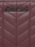 MARINA GALANTI Wine Color Soft PU Material Medium Size Wallet
