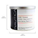 Nautica Compass Fragranced Candle