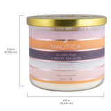 Nautica Gilded Sun + White Tea Aloe Fragranced Candle