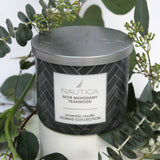 Nautica Noir Mahogany Teakwood Fragranced Candle