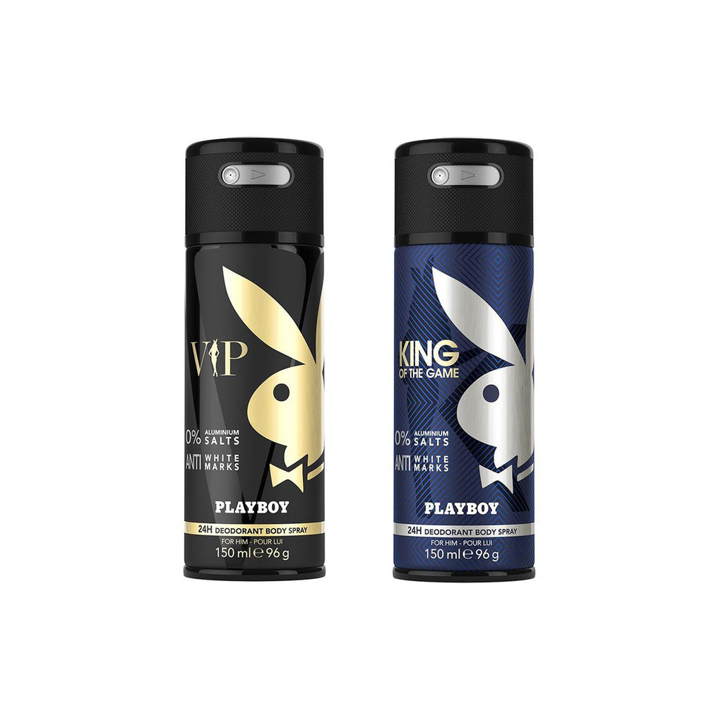 Playboy Vip + King Deo Combo Set - Pack of 2