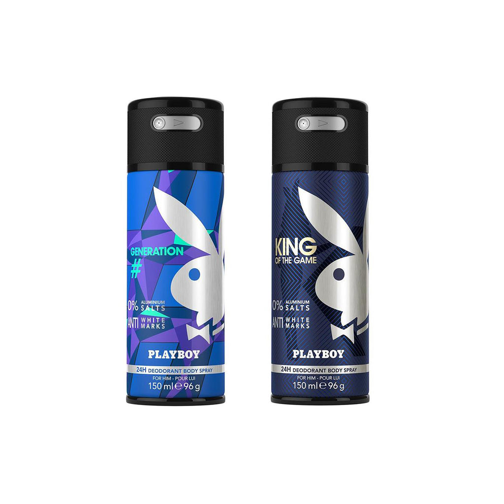 Playboy King + Generation Deo New Combo Set - Pack of 2 Mens