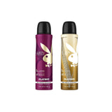 Playboy VIP + Queen Deo New Combo Set - Pack of 2 Mens