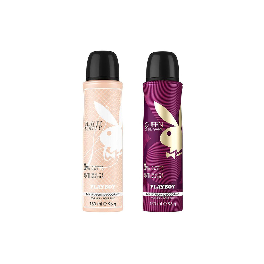 Playboy Queen + Lovely Deo New Combo Set - Pack of 2 Mens