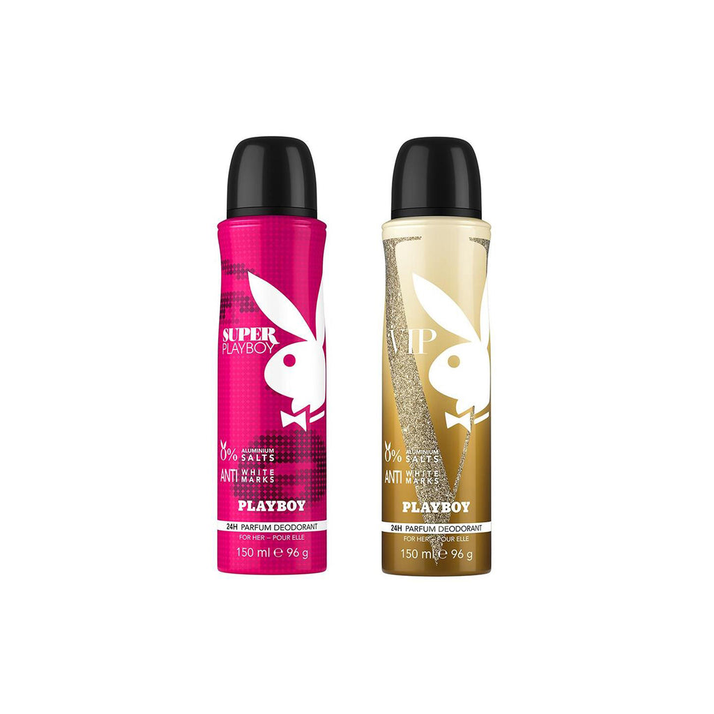 Playboy Super + Vip Deo Combo Set - Pack of 2