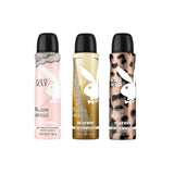Playboy Sexy + Vip + Wild Deo Combo Set - Pack of 3