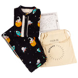 CASA DE NEENEE Planets Cotton Manderin collar Pyjama Set, 4-5Yrs