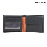 Police FLOYD OVERFLAP COIN WALLET-Black