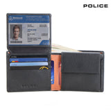 Police FLOYD OVERFLAP COIN WALLET-Black