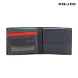 Police NATE OVERFLAP COIN WALLET-Navy