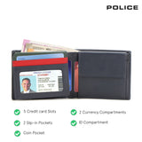 Police NATE OVERFLAP COIN WALLET-Navy