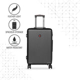 SWISSBRAND RIGA Range Black Color Hard Large Luggage