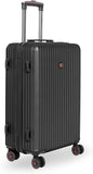 SWISSBRAND Riga Hard Medium Black Luggage Trolley