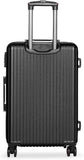 SWISSBRAND Riga Hard Medium Black Luggage Trolley