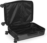 SWISSBRAND Riga Hard Medium Black Luggage Trolley