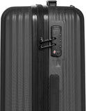 SWISSBRAND Riga Hard Medium Black Luggage Trolley