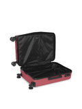 SWISSBRAND Riga Hard Cabin Red Luggage Trolley