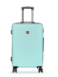 SWISSBRAND Riga Hard Large Aqua Luggage Trolley