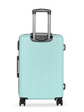 SWISSBRAND Riga Hard Large Aqua Luggage Trolley