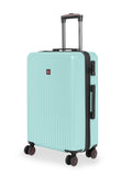 SWISSBRAND Riga Hard Large Aqua Luggage Trolley