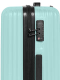 SWISSBRAND Riga Hard Medium Aqua Luggage Trolley