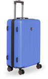 SWISSBRAND Riga Hard Medium Blue Luggage Trolley