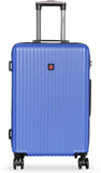SWISSBRAND Riga Hard Medium Blue Luggage Trolley