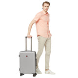 SWISSBRAND Riga Hard Medium Grey Luggage Trolley