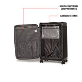 SWISSBRAND Perth Soft Body Medium Black Luggage Trolley