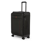 SWISSBRAND Perth Soft Body Medium Black Luggage Trolley