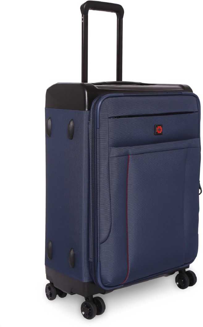 SWISSBRAND Perth Soft Medium Navy Luggage Trolley