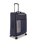 SWISSBRAND Utah Soft Cabin Navy/Grey Luggage Trolley
