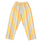 CASA DE NEENEE Red Mustard Redstipe Milange Round Neck Pyjama Set, 10-12 Yrs
