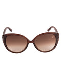 SWAROVSKI Oval Sunglass with Brown  Lens for Women