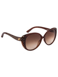 SWAROVSKI Oval Sunglass with Brown  Lens for Women