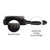 Janeke Professional Black Color Hair-Brush (Pack of 4)