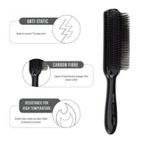 Janeke Professional Black Color Hair-Brush (Pack of 4)