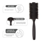 Janeke Professional Wooden Hair Brush (Pack of 4)