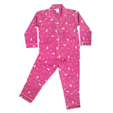 CASA DE NEENEE Space Cotton Notched Pyjama Set, 10-12 Yrs