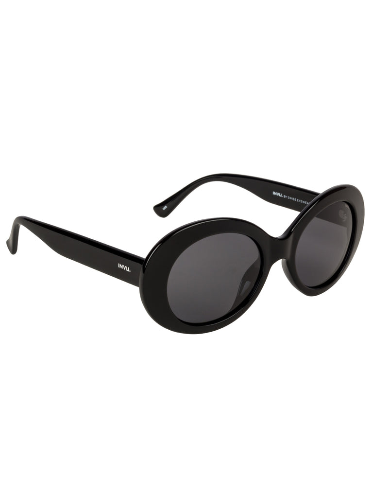 INVU round Sunglass with Black  lens for Women