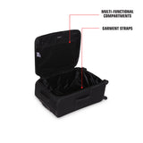 SWISSBRAND Barcelona Soft Large Black Luggage Trolley